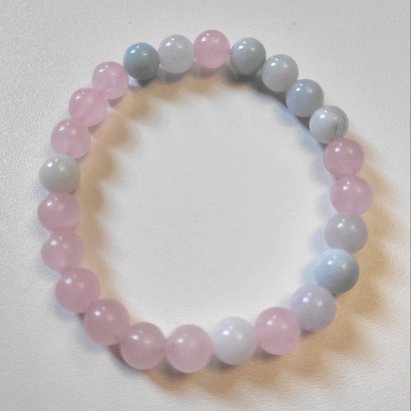 NEW "Cotton Candy" Gemstone Stacking Bracelets, OS, $20 each or 3/$50 - Picture 5 of 7